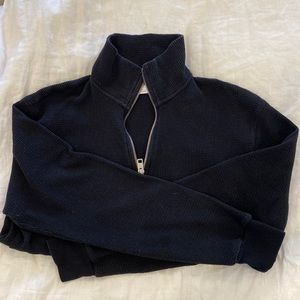 TNA 1/4 Black Waffle Zip